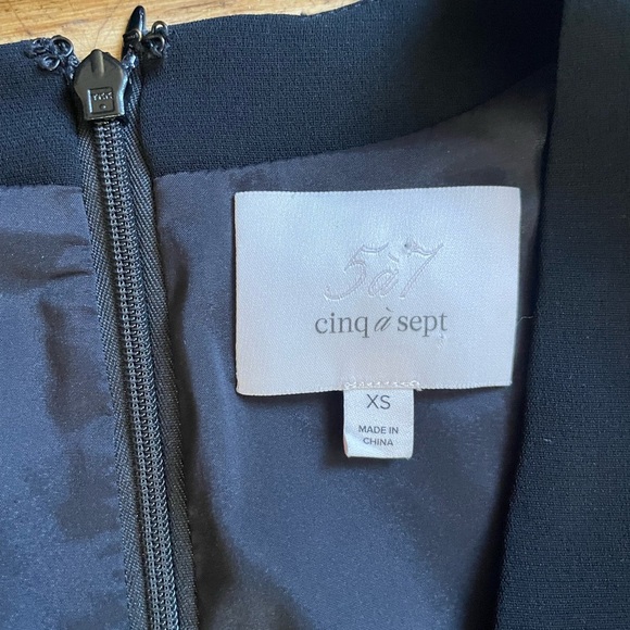 Cinq A Sept Mariah silky ruffle choker blouse Y2K luxury - Picture 5 of 9